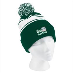 Forest Green with White Stripes In Use